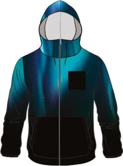 ENERGIAPURA Sweatshirt Full Zip With Hood Life Aurora Blue - 2022/23