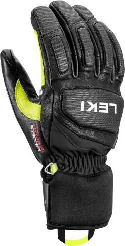 Gloves LEKI Griffin Prime S Black/White/Lime - 2022/23