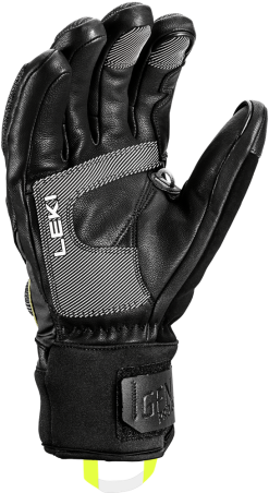Gloves LEKI Griffin S Black/Yellow - 2021/22