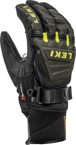 Gloves LEKI Race Coach C-Tech S Black/Lime - 2022/23