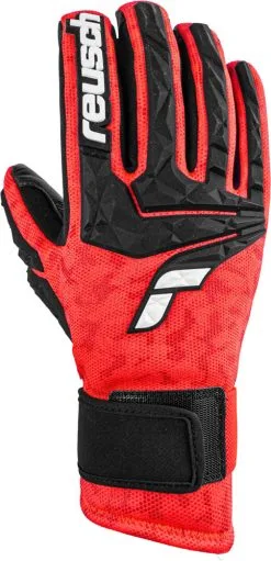 Gloves REUSCH World Cup Warrior Neo Black/Fluo Red - 2022/23