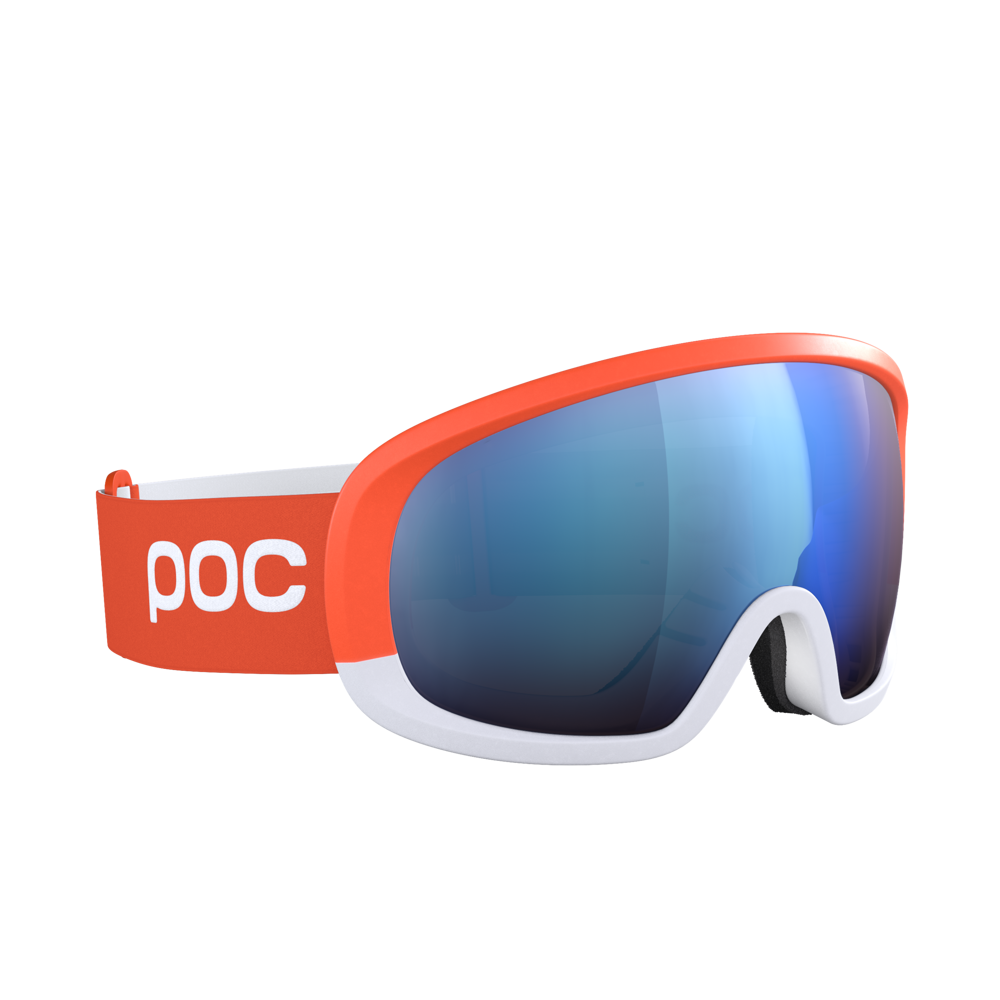 Goggles POC Fovea Mid Clarity Comp+ Fluorescent Orange/Hydrogen White/Spektris Blue - 2022/23 3 Goggles POC Fovea Mid Clarity Comp+ Fluorescent Orange/Hydrogen White/Spektris Blue - 2022/23 - Afbeelding 3