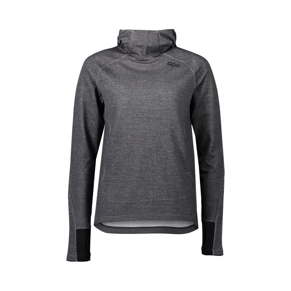 Hoodie POC W`S Merino Hood Sylvanite Grey Melange - 2022/23 1 Hoodie POC W`S Merino Hood Sylvanite Grey Melange - 2022/23