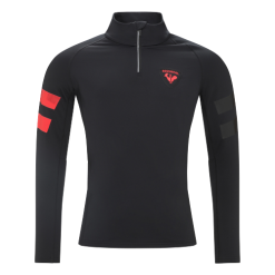 Hoodie ROSSIGNOL Classique Hero 1/2 Zip Black/Red - 2022/23