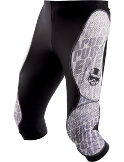 Pants With Protections ENERGIAPURA Pantaloni Racing 3/4 White/Black