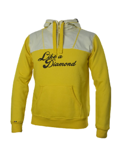 Sweatshirt ENERGIAPURA SVARTE LIKE A DIAMOND YELLOW LADY